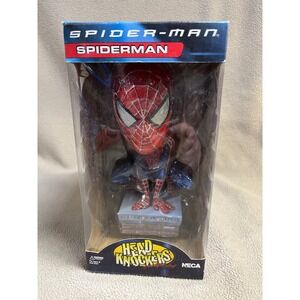 NECA Spider-Man Head Knockers Bobblehead Hand Painted Marvel 2002 Movie Figure